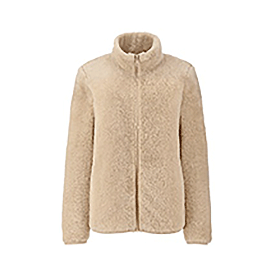 UNIQLO/优衣库 长绒摇粒绒拉链茄克长袖 418242