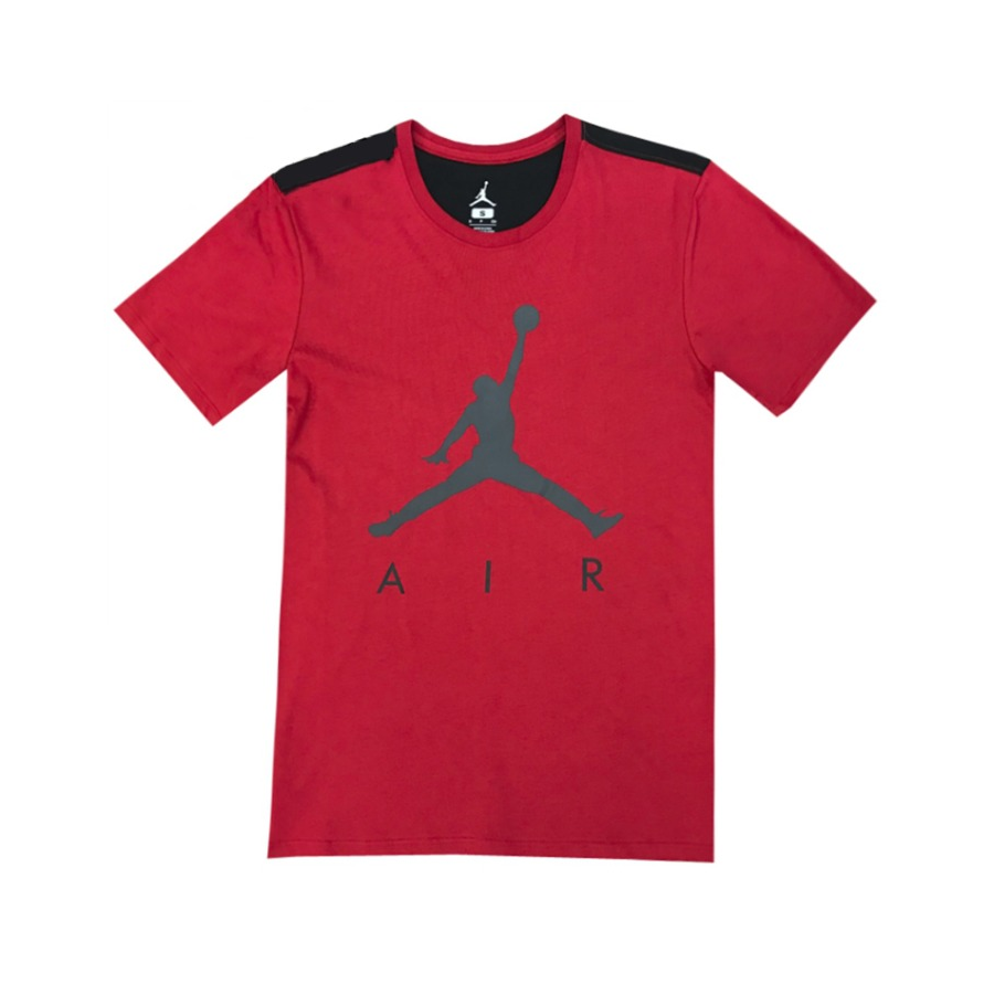 Jordan Brand 大LOGO印花休闲正肩袖圆领短袖T恤 AV8451