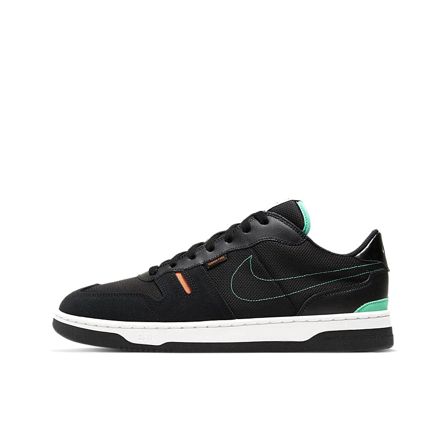 推荐商品：Nike Squash Type 休闲百搭 舒适轻便 耐磨 透气 滑板鞋 板鞋 Black/Menta Orange 黑色/橙色