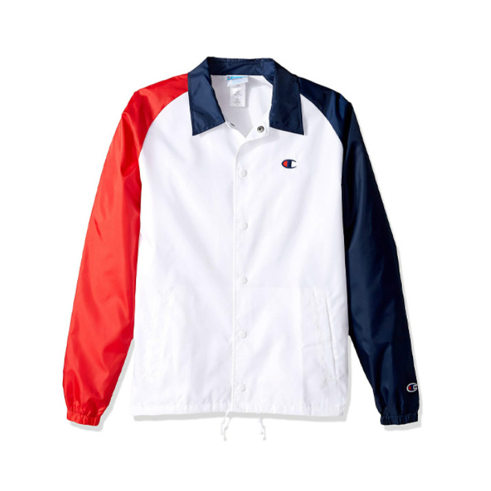Champion 撞色彩色双标纽扣夹克