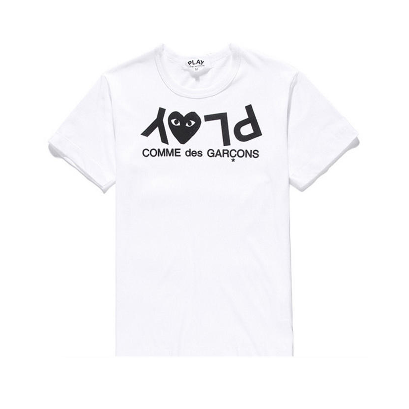CDG 字母LOGO印花PLAY图案套头短袖T恤 CPXTEDAZT068M
