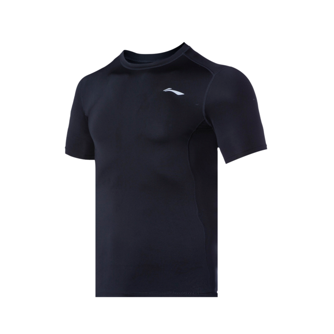 Li Ning 跑步训练系列弹力短袖紧身衣 AUDQ041