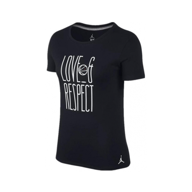 Jordan Brand/乔丹 LOVE & RESPECT爱与尊重印花圆领短袖T恤 女装 AQ4892