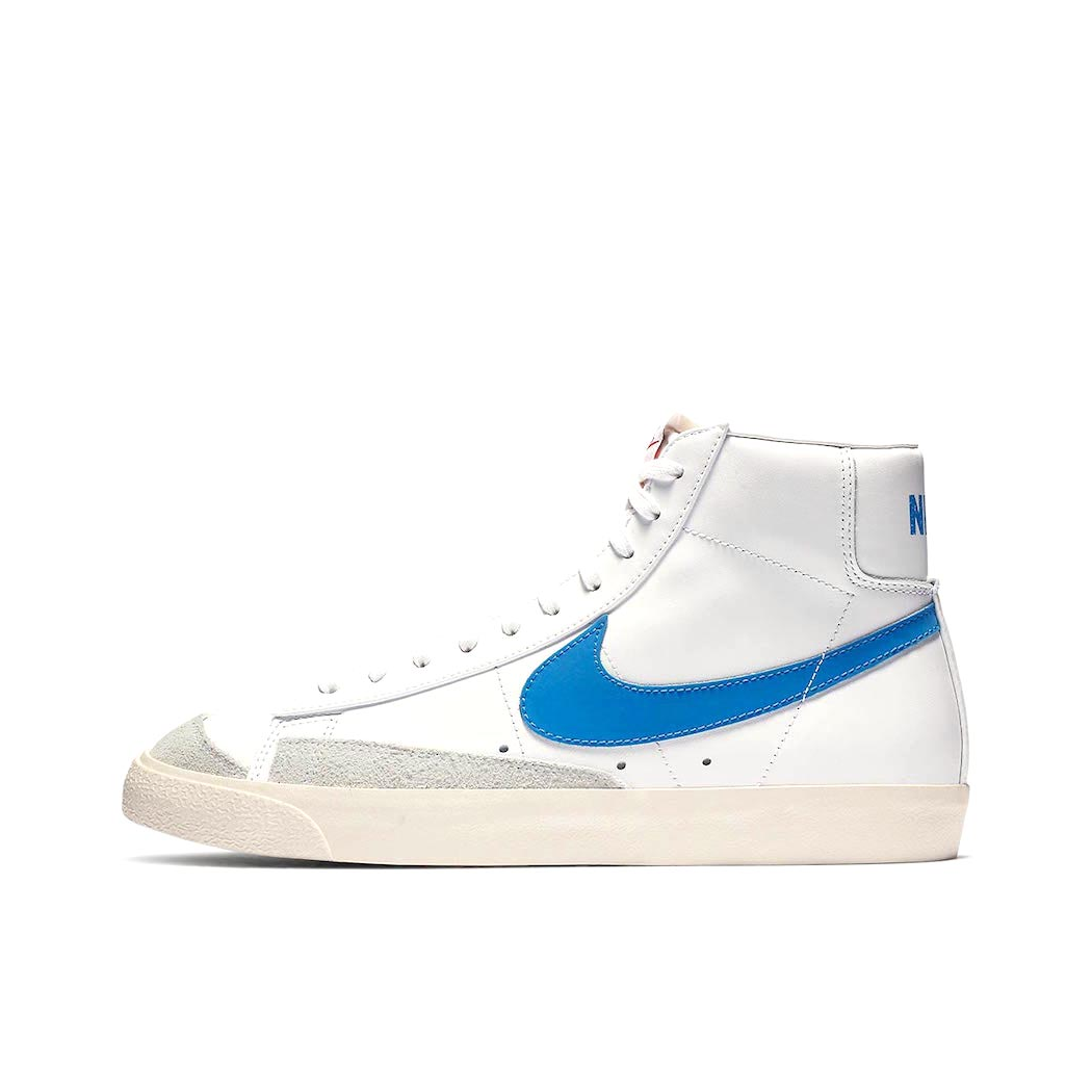 推荐商品：Nike Blazer 板鞋 经典复古防滑舒适百搭 Pacific Blue 帆白/海洋蓝