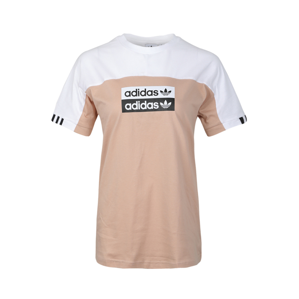 adidas Originals 圆领短袖T恤 男女同款 FL0054