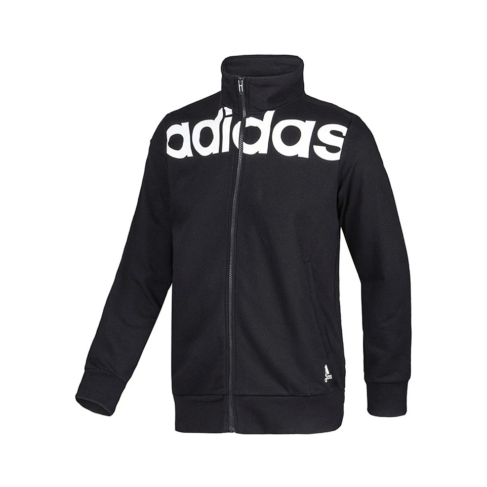 【王嘉尔同款】adidas 生活休闲系列运动基础系列纯色长袖立领夹克 S21274