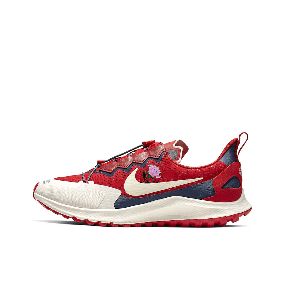 推荐商品：Nike Air Zoom Pegasus 36 Trail 跑鞋 舒适减震防滑耐磨马拉松织物轻便 Red Gyakusou联名/红玫瑰