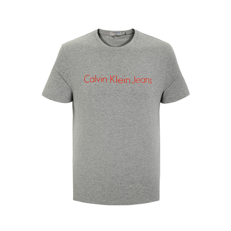 【许光汉同款】Calvin Klein 休闲修身印花圆领短袖T恤 J315042