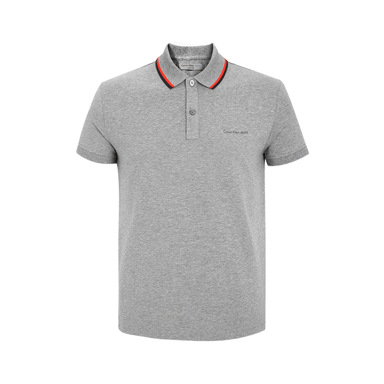 Calvin Klein 简约镶边翻领短袖Polo衫 男女同款 J315037
