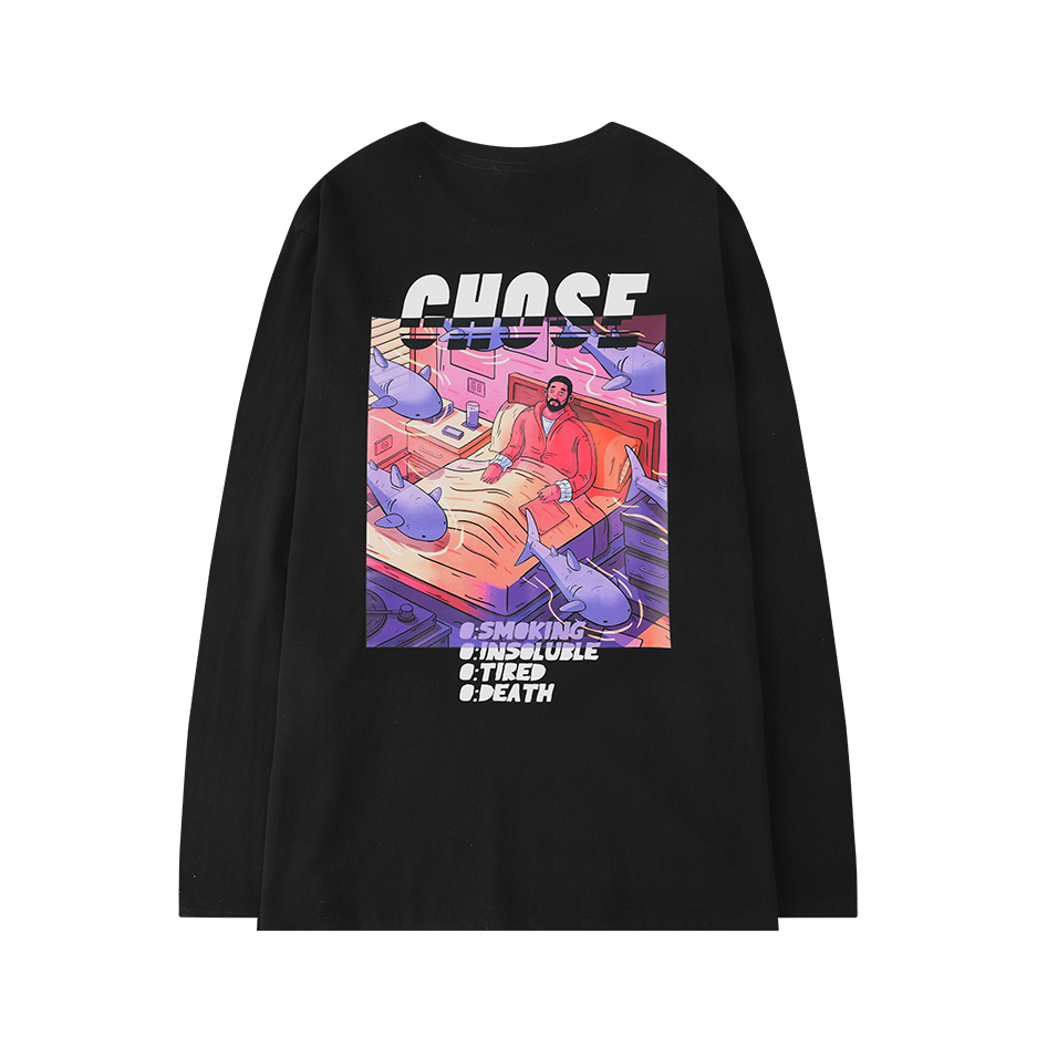 Nelly 嘻哈情侣长袖T恤 男女同款 THCH0287CY