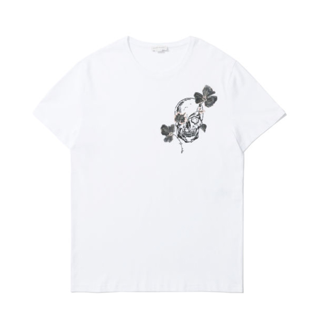 Alexander McQueen 骷髅刺绣T恤