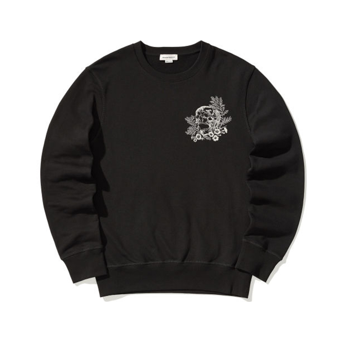 Alexander McQueen 骷髅头刺绣卫衣 男女同款