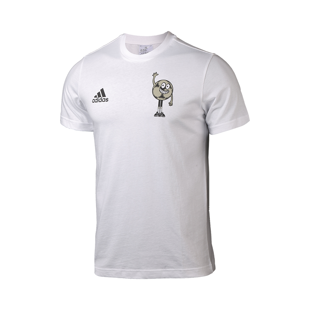 adidas 男装足球运动短袖T恤 GE4686 GE4687