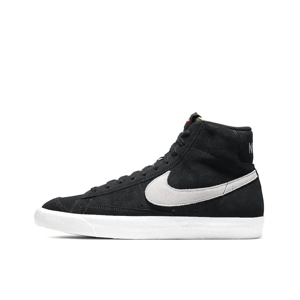推荐商品：Nike Blazer 板鞋 经典复古防滑舒适百搭 Black/Photon Dust 鹿皮绒/黑白
