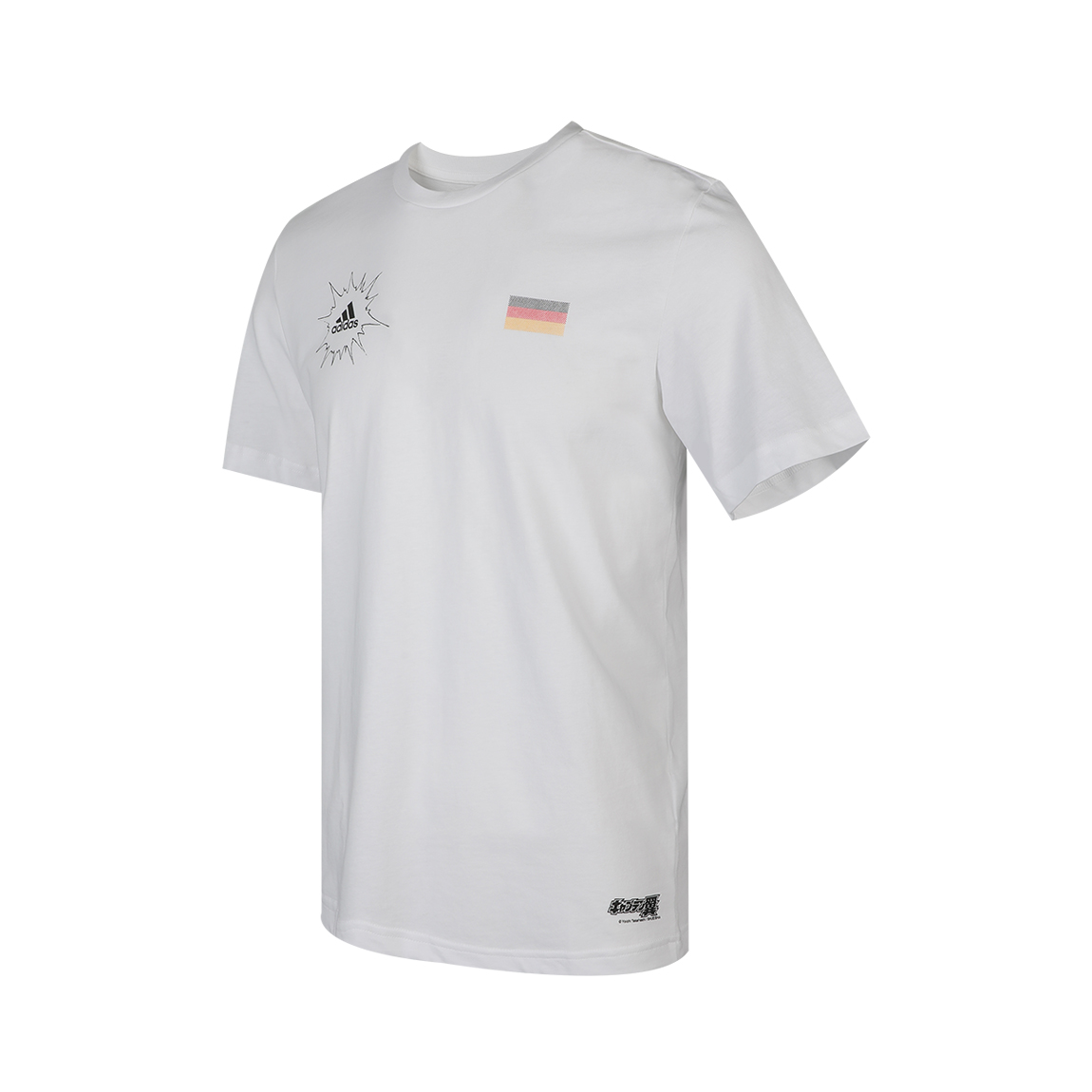 adidas CAPTSUBA BOS运动休闲足球圆领短袖T恤 FQ7636