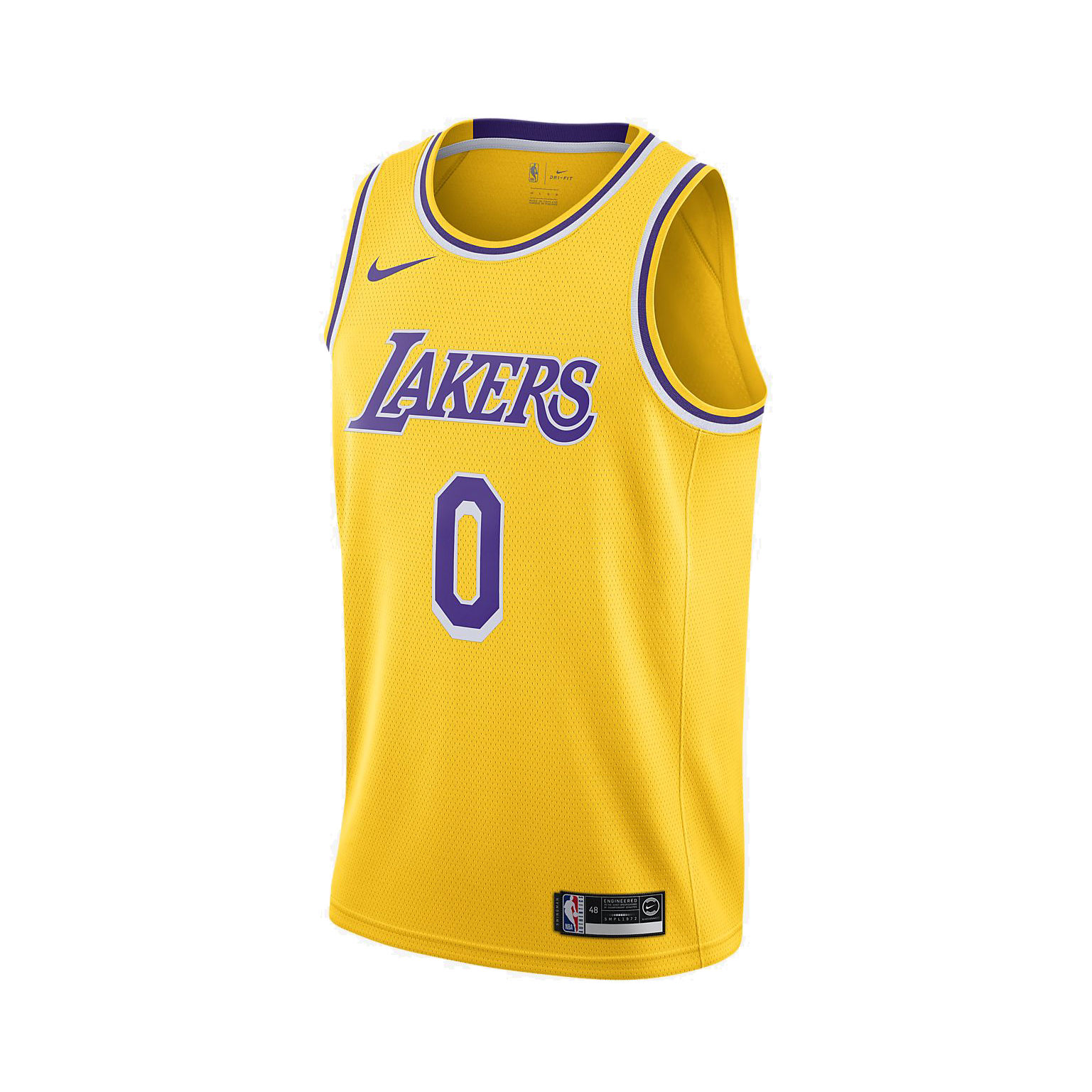 Nike 库兹马 湖人队 0号球衣