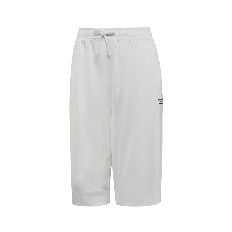 adidas 女五分阔腿三条纹休闲短裤 DU7261