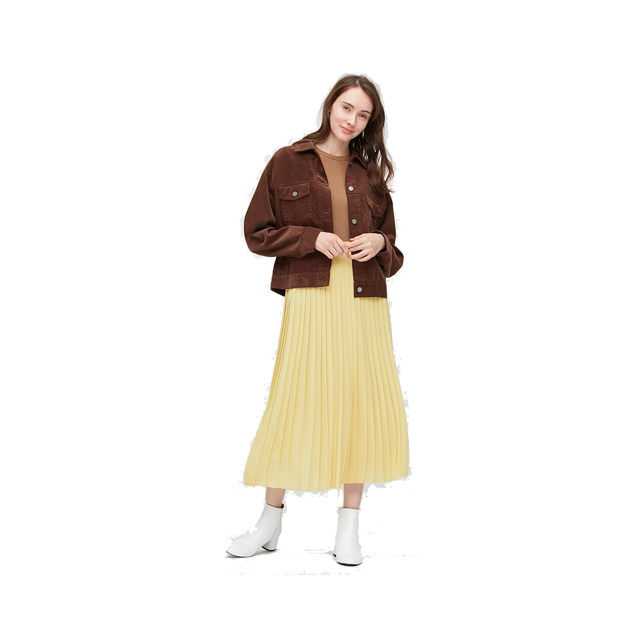 UNIQLO 雪纺打褶长裙 429209