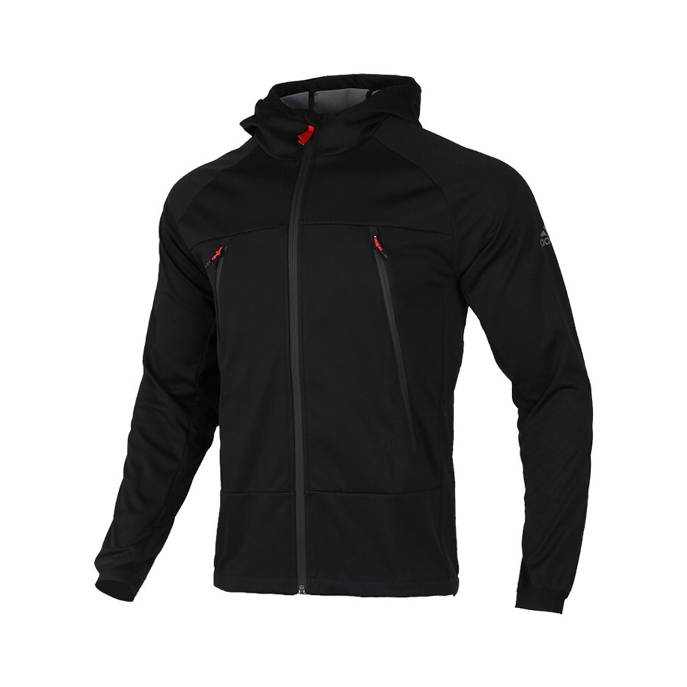 adidas 2024AW 运动拉链梭织连帽夹克 EH3945