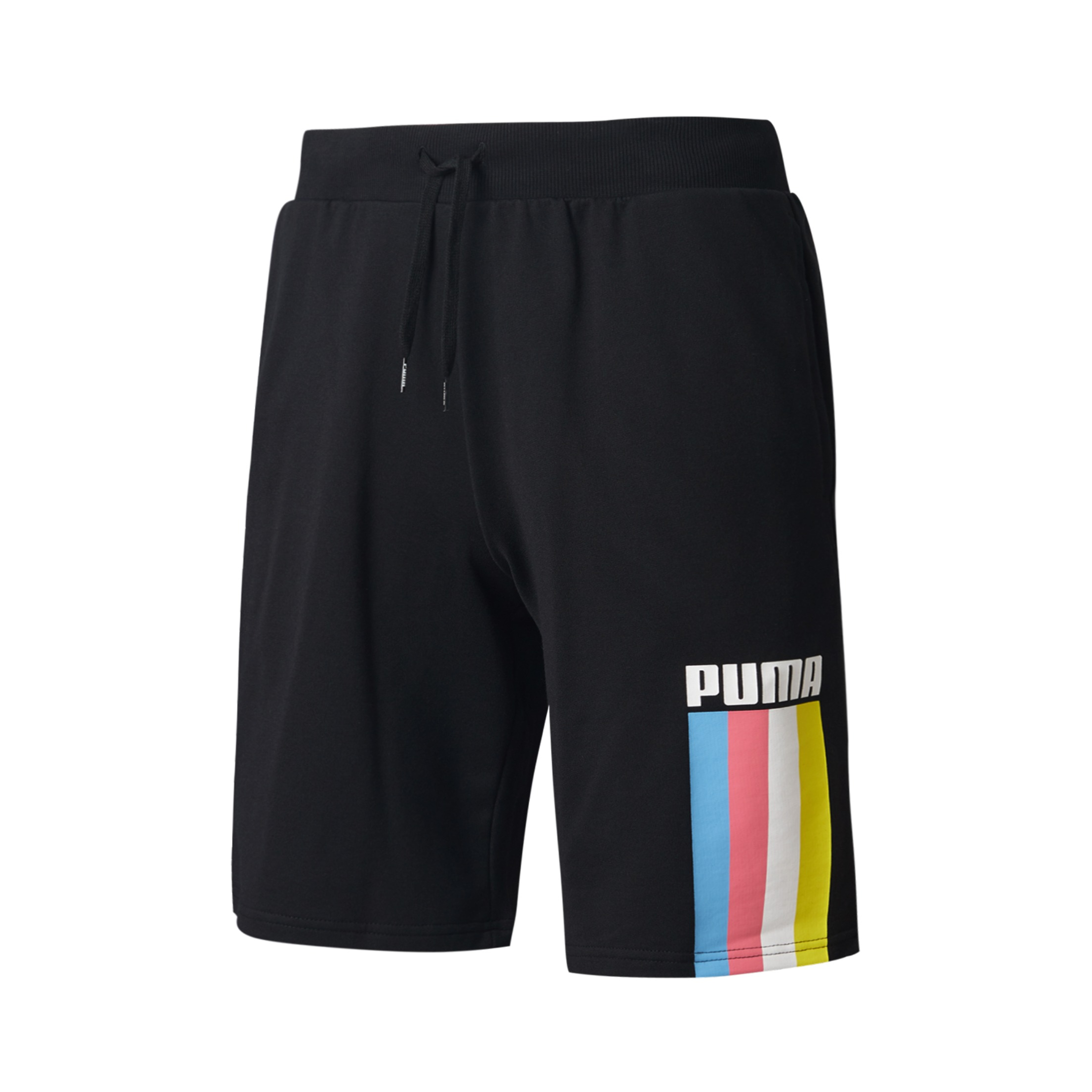 【刘昊然同款】Puma 抽绳条纹印花休闲短裤 584154