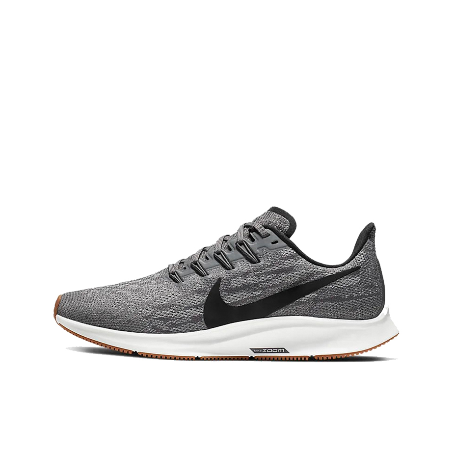 推荐商品：Nike Air Zoom Pegasus 36 跑鞋 缓震回弹网布透气防滑耐磨舒适轻便气垫织物支撑防水马拉松运动 Gunsmoke 硝烟/油灰色