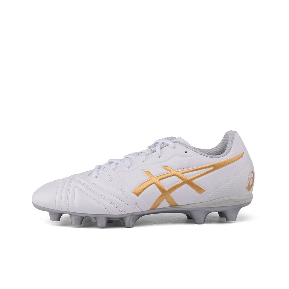推荐商品：Asics/亚瑟士 Ultrezza HG 防滑耐磨 透气舒适 运动训练 足球鞋 白色/金色