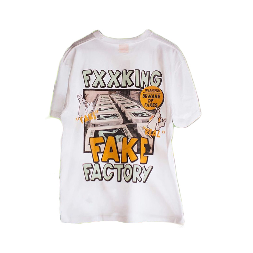 FR2 fake factory真假兔子印花休闲短袖T恤