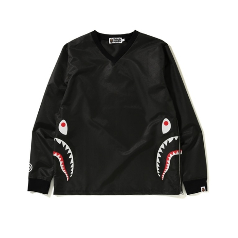 BAPE SIDE ZIP SHARK WINDBREAKER 鲨鱼牛仔衬衫夹克 男女同款