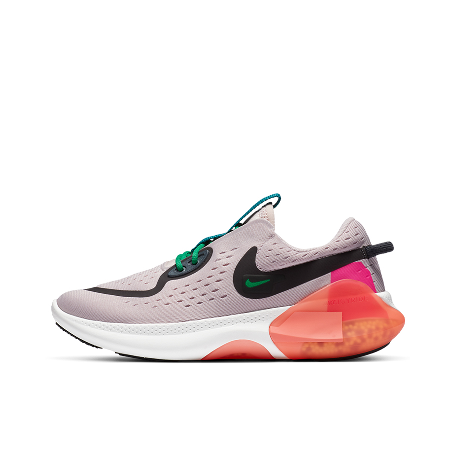 推荐商品：Nike Joyride Dual Run 跑鞋 舒适休闲轻便透气减震回弹防滑耐磨织物支撑运动圆头 粉色/白色/黑绿