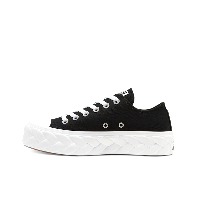 推荐商品：Converse/匡威 Chuck Taylor All Star Lift 帆布鞋 简约复古经典防滑耐磨舒适厚底圆头甜酷贴合松糕底流光风 黑色