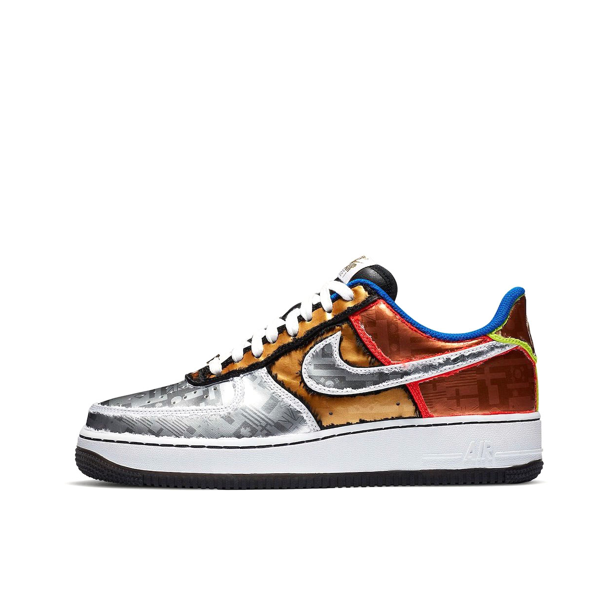 推荐商品：Nike Air Force 1 空军一号 板鞋 轻便舒适百搭耐磨防滑复古 Hidden Message 刮刮乐/金属银/黑色/红色