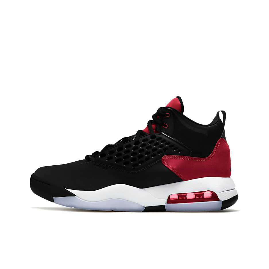 推荐商品：Air Jordan Maxin 200 篮球鞋 防滑耐磨舒适减震轻质透气合成革织物支撑复古百搭潮流时尚抓地 黑色/红色