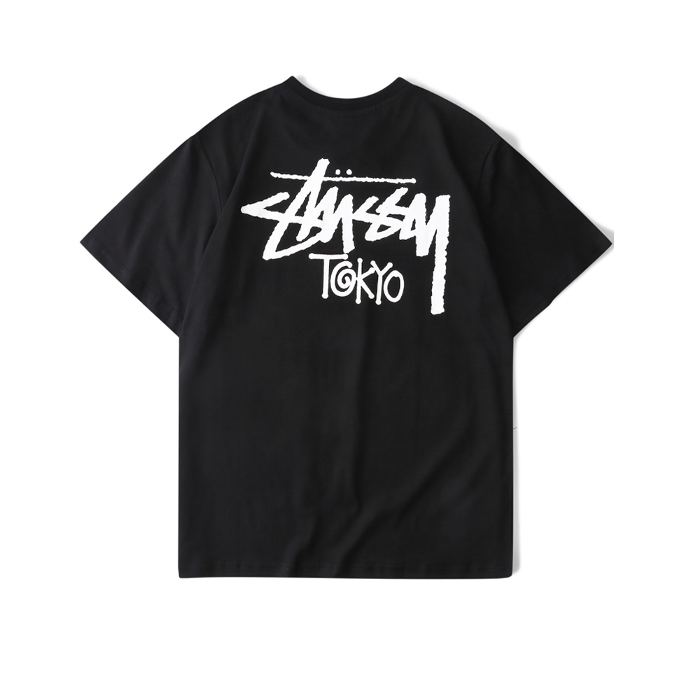 Stussy tokyo 经典背后大logo短袖T恤 