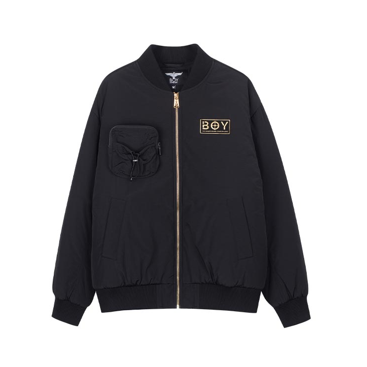 Boy London 音乐印花飞行员夹克短款棉服 男女同款 B203NK505302