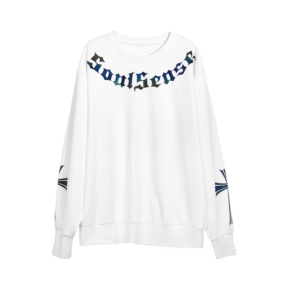 SoulSense 潮流印花宽松圆领长袖卫衣 男女同款 011910229