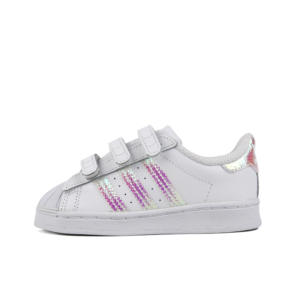 推荐商品：adidas Originals Superstar 贝壳头 魔术贴 板鞋儿童 婴童/白色