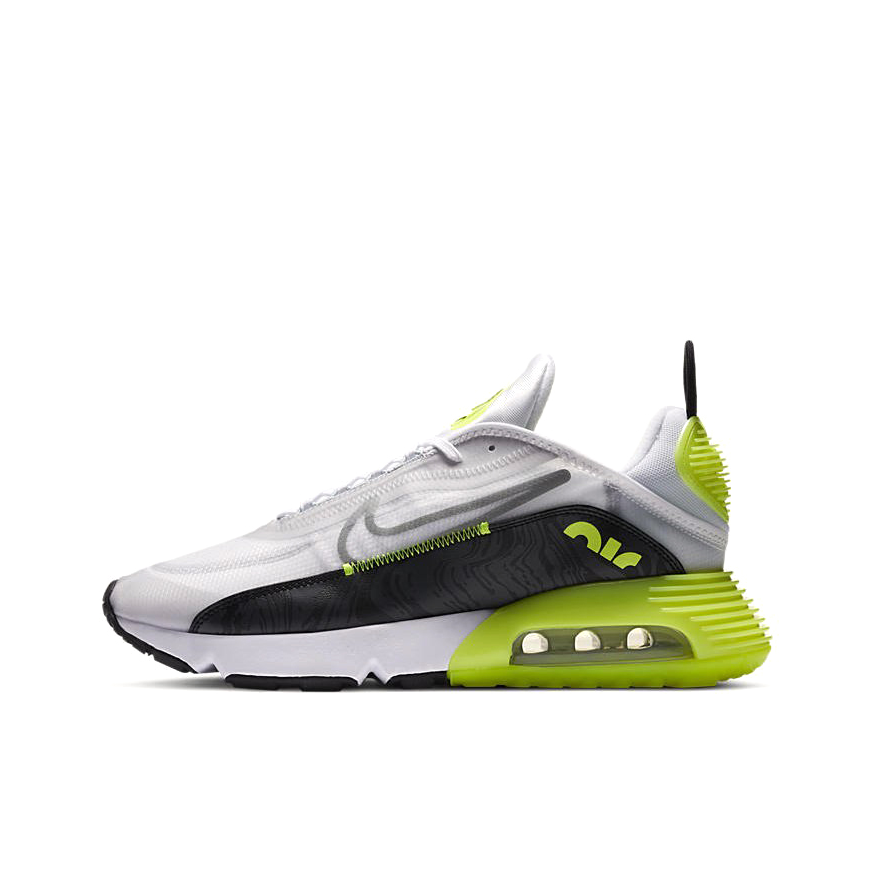 推荐商品：Nike Air Max 2090 跑鞋 缓震耐磨轻便透气潮流休闲舒适织物运动圆头回弹 冷灰/黑色/柠檬黄
