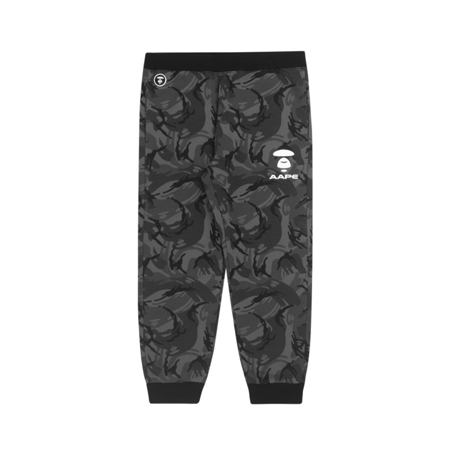 【极限运动】Aape 徽章迷彩印花拼接束脚长裤 男女同款 6700