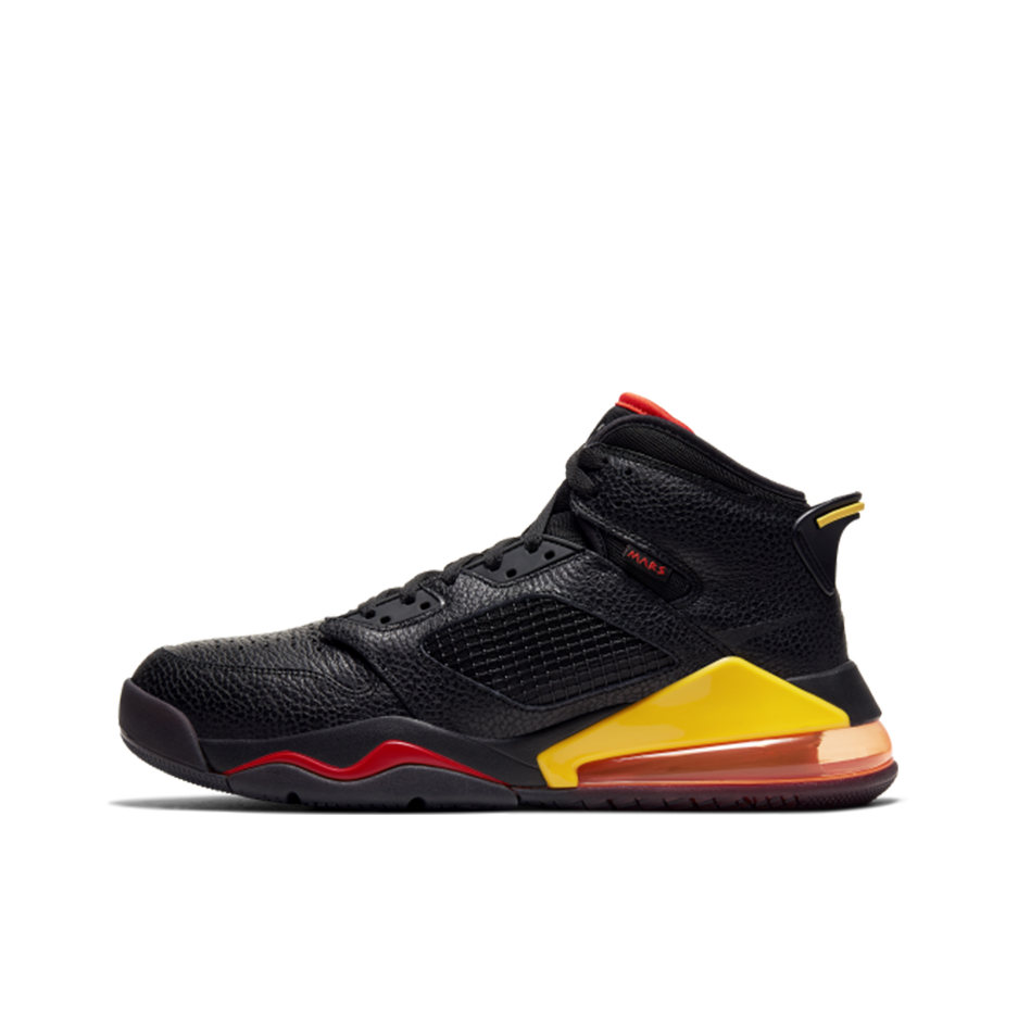 推荐商品：Air Jordan Mars 270 运动休闲鞋 复古时尚舒适减震防滑耐磨实战气垫网布织物 Citrus 黑色/红色/黄色