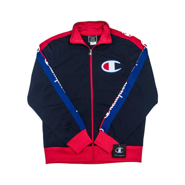 Champion 串标刺绣草写夹克