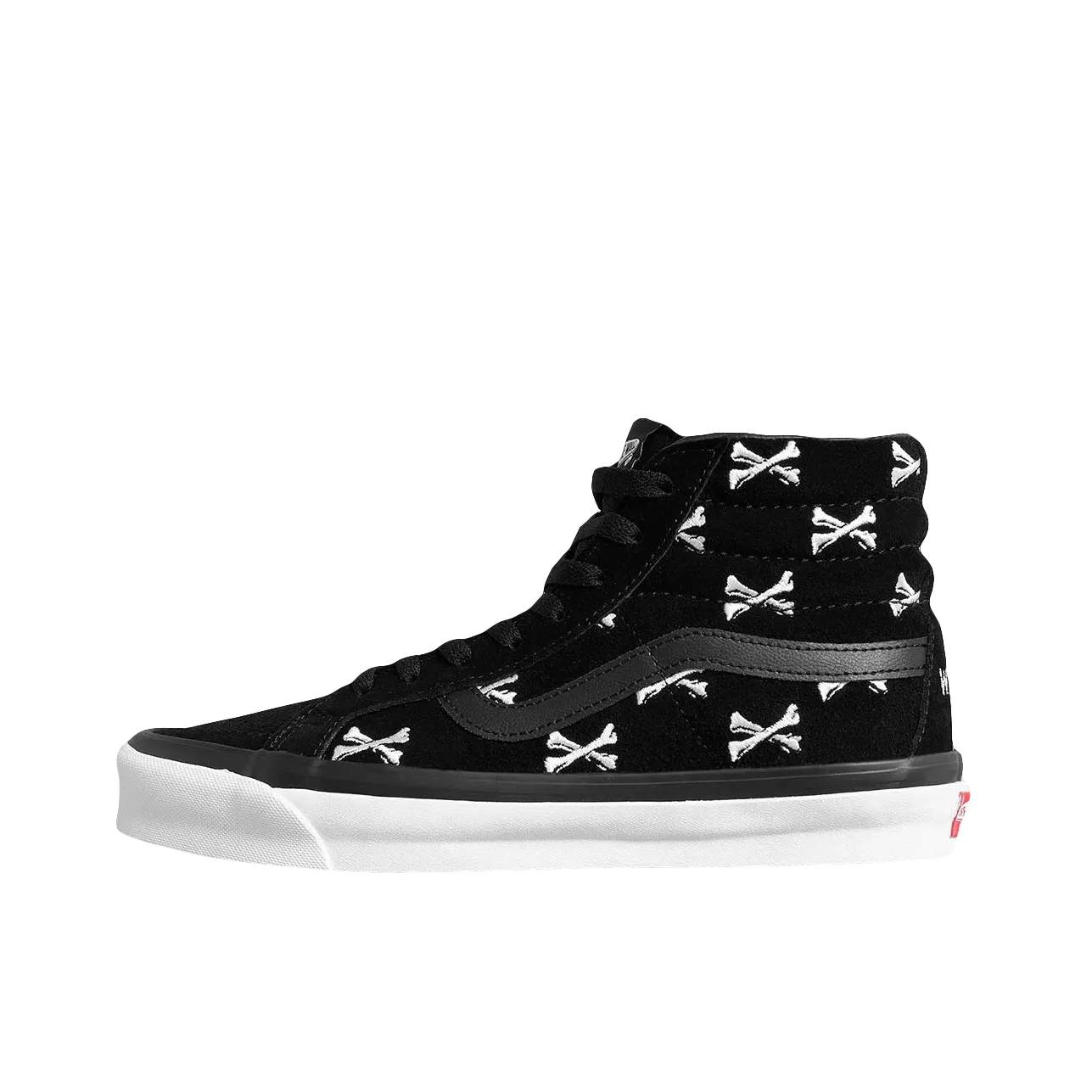 推荐商品：Vans/范斯 SK8-Hi 板鞋 潮流经典拼接复古街头厚底 Wtaps联名/交叉骨/黑色
