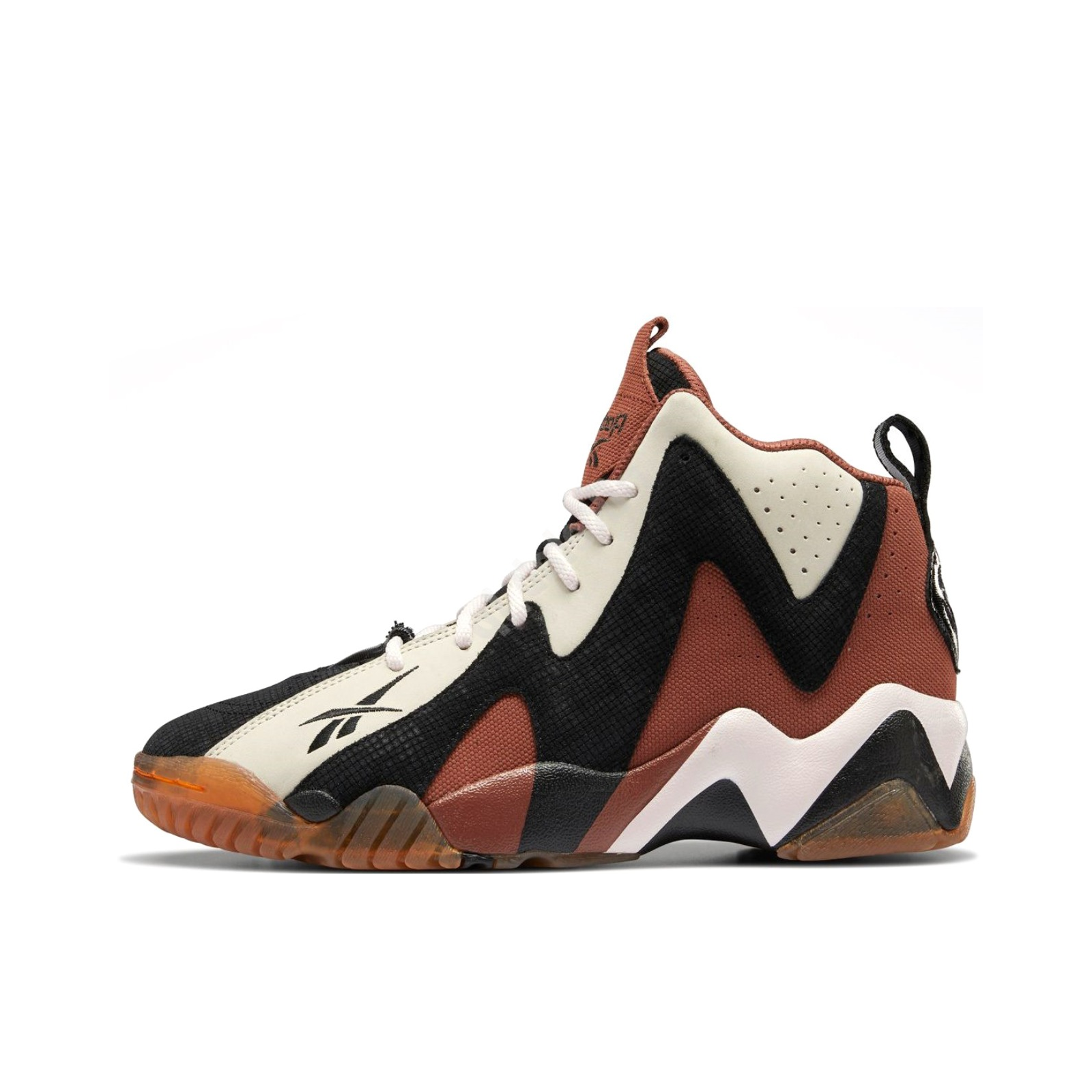 推荐商品：Reebok/锐步 Kamikaze 2 经典复古 实战减震 防滑耐磨 舒适 透气 支撑 运动 篮球鞋 红棕/黑色/米色