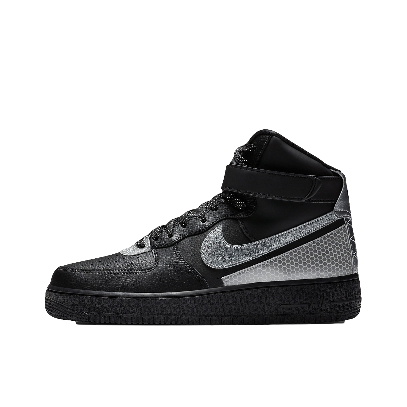 推荐商品：Nike Air Force 1 空军一号 板鞋 轻便舒适百搭耐磨防滑复古 Rebel XX/高帮/3M反光/银黑