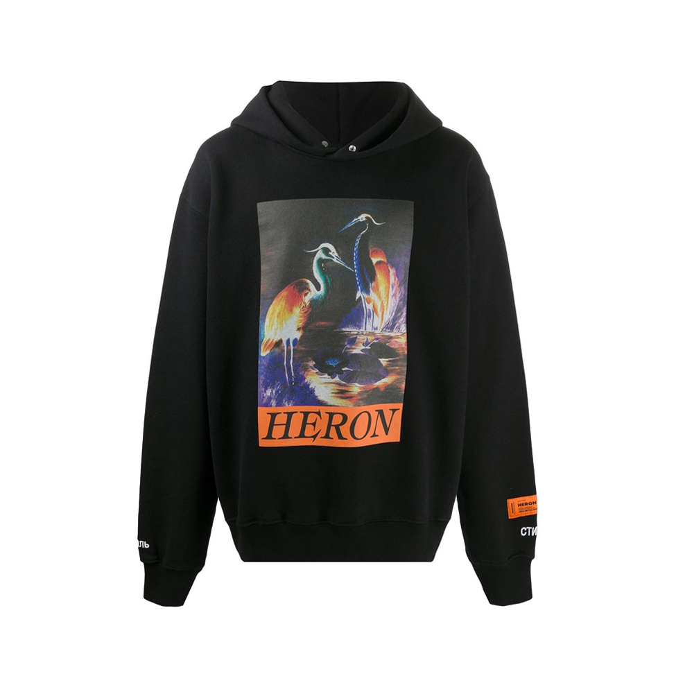 Heron Preston 印花连帽卫衣 男女同款 HMBB011F20JER002-1020