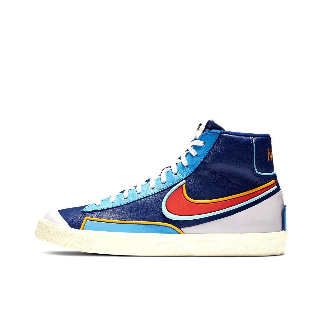推荐商品：Nike Blazer 板鞋 经典复古防滑舒适百搭 Deep Royal Blue 中帮/深蓝/智利红/蓝色