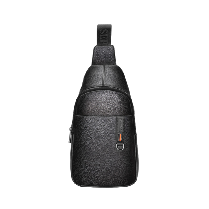 七匹狼 真皮头层牛皮单肩包斜挎包 1A4974156-01