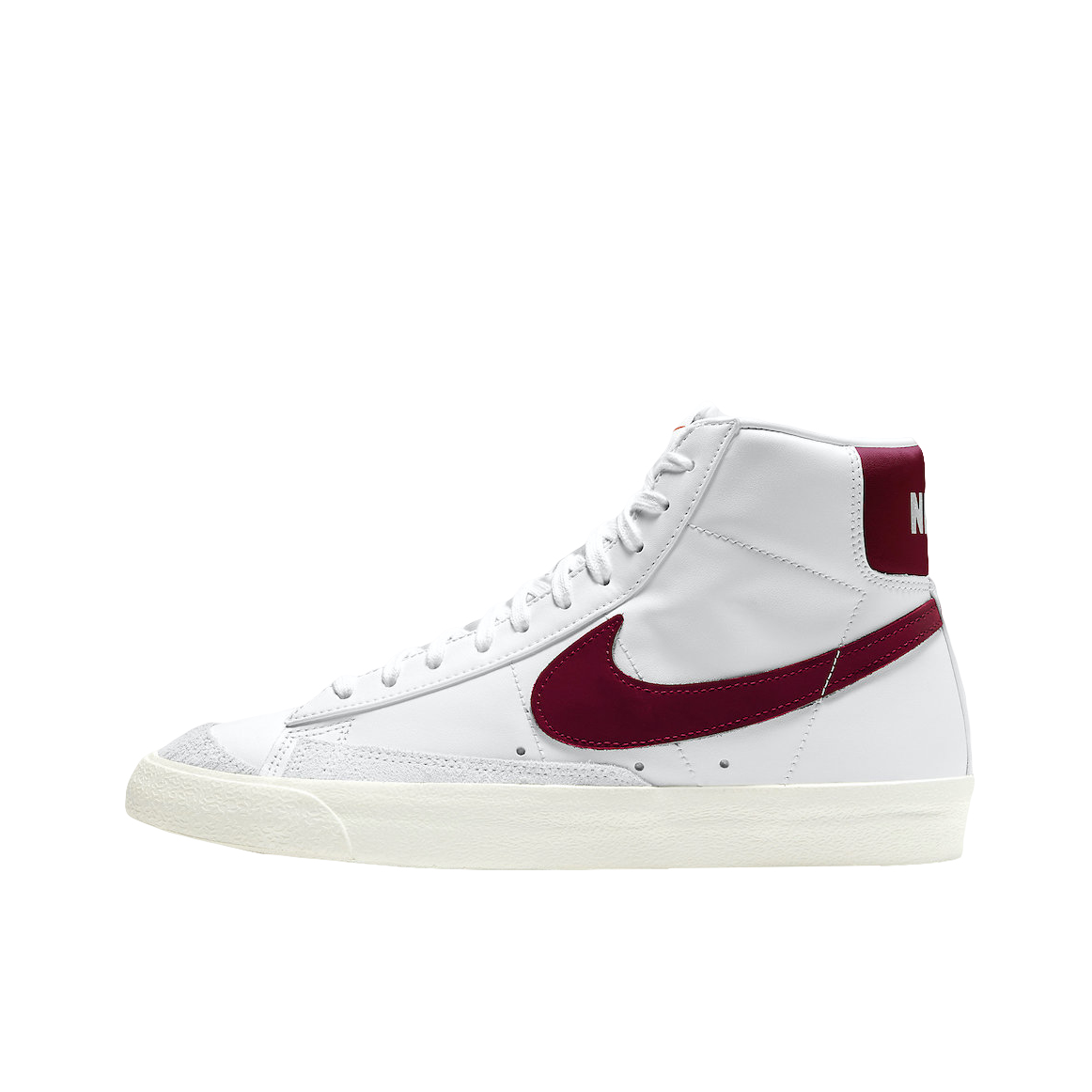 推荐商品：Nike Blazer 板鞋 经典复古防滑舒适百搭 中帮/白色/酒红