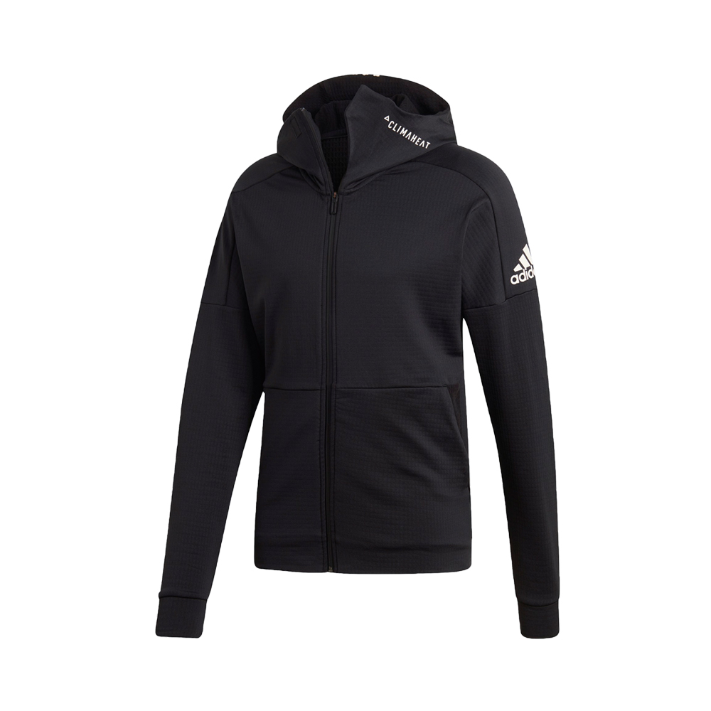 Adidas 户外运动跑步休闲防风透气连帽夹克外套 男女同款 DX9287