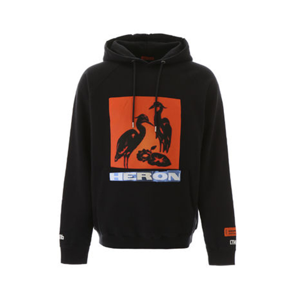 Heron Preston 黑色男士棉质仙鹤休闲卫衣 HMBB001F198080030488_QuXLD