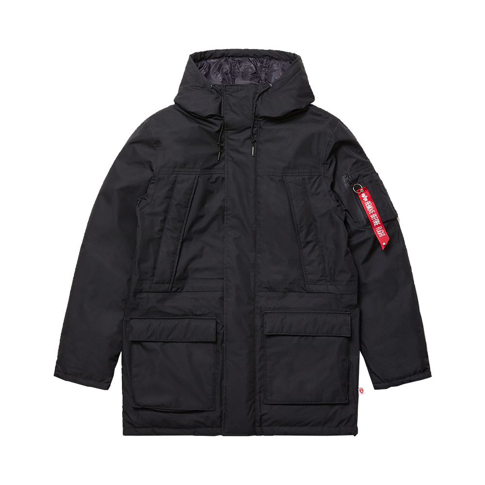 Alpha Industries/阿尔法工业 连帽工装标签无性别军风长袖棉服 男女同款 MJN49504C1